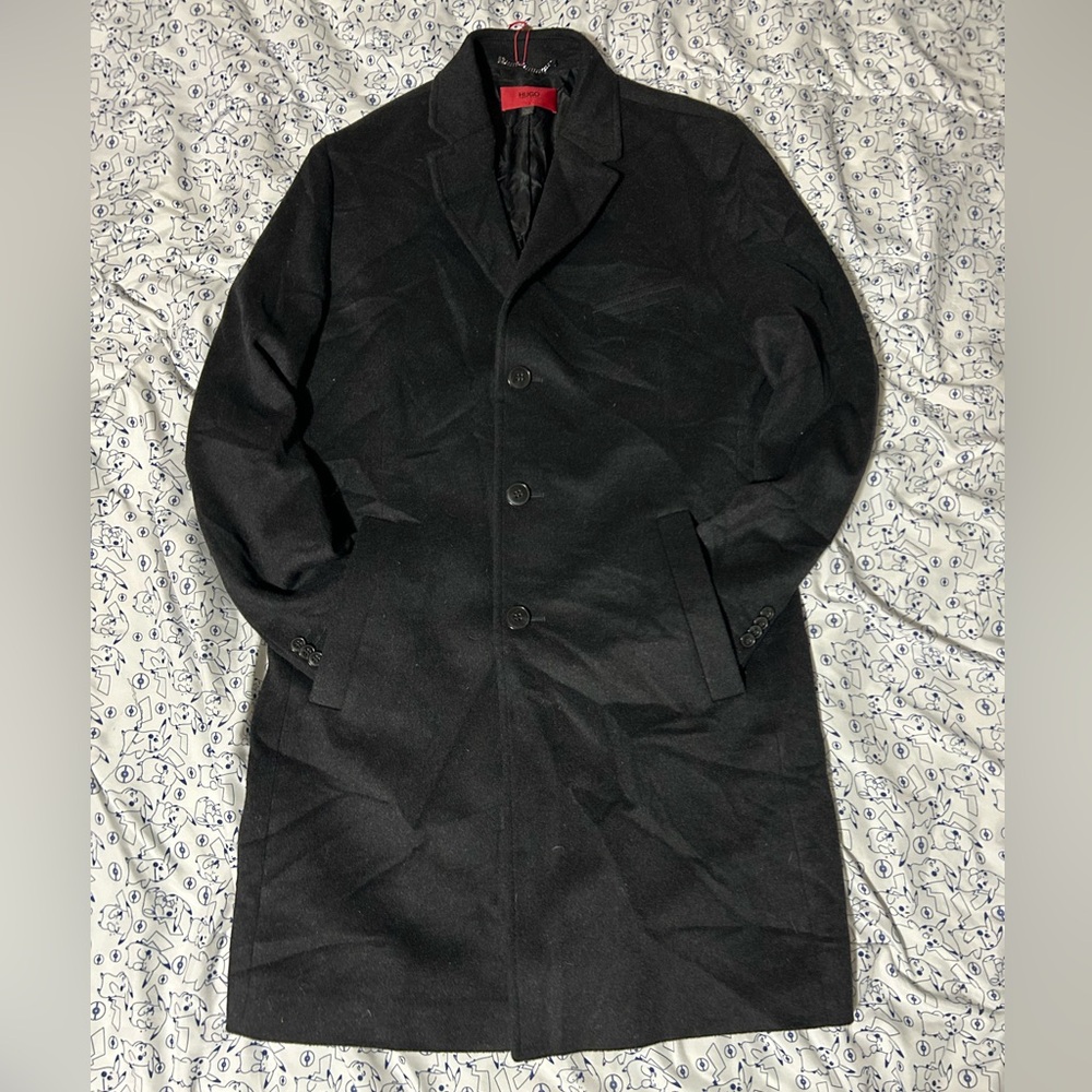 NWOT | HUGO BOSS Virgin Wool & Cashmere Long Coat - 40R